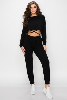 Women’s Tie Details Crop Top style 5