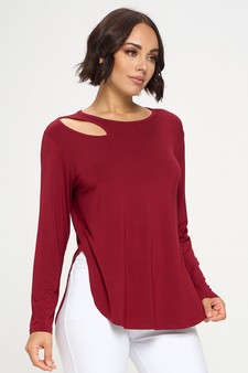 Women’s Almond Cut out Long Sleeve style 2