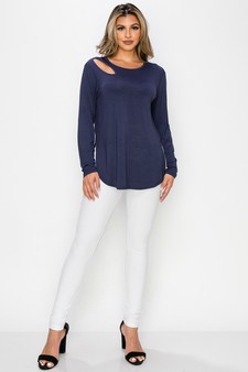 Women’s Almond Cut out Long Sleeve style 4