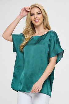 Women’s Casual and Sleek Short-Sleeve Blouse style 2