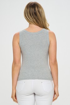 Women’s Soft Ribbed Scoop Neck Tank (Large only) style 4