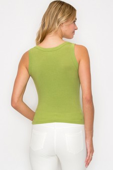 Women’s Soft Ribbed Scoop Neck Tank (Large only) style 3