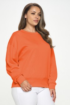 Women’s Solid Crewneck UltraComfy Sweatshirt (XL only) style 2