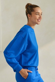 ETA 11/25/24 - Women’s Solid Crewneck UltraComfy Sweatshirt style 2