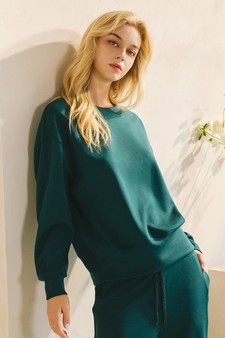 Women’s Solid Crewneck UltraComfy Sweatshirt style 3