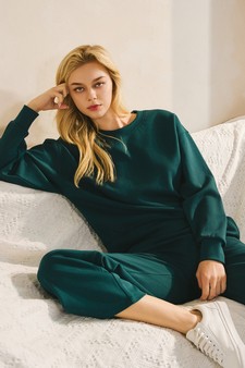 Women’s Solid Crewneck UltraComfy Sweatshirt (M only)
