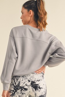 Women’s Solid Crewneck UltraComfy Sweatshirt style 3