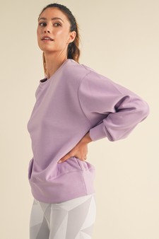 Women’s Solid Crewneck UltraComfy Sweatshirt style 2