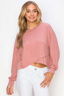Women’s Ribbed Galore Long Sleeve Top