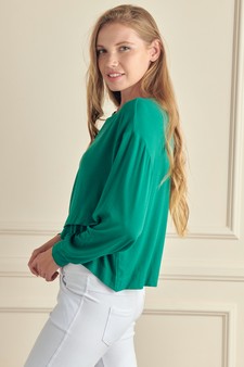 Women’s Ribbed Galore Long Sleeve Top style 2