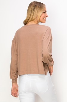 Women’s Ribbed Galore Long Sleeve Top style 3