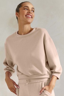 Women's Solid Cropped UltraComfy Sweatshirt style 3