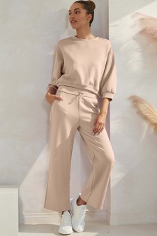 Women's Solid Cropped UltraComfy Sweatshirt style 4