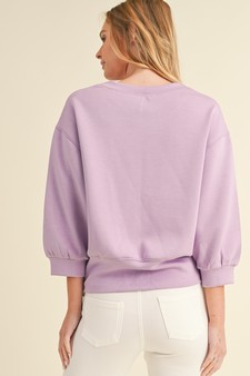 Women's Solid Cropped UltraComfy Sweatshirt style 3