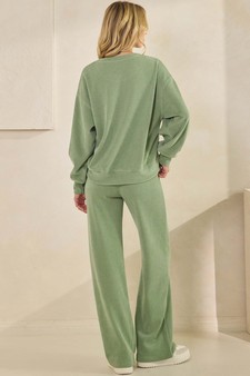 Women's Relaxed Ribbed Corduroy Set style 2