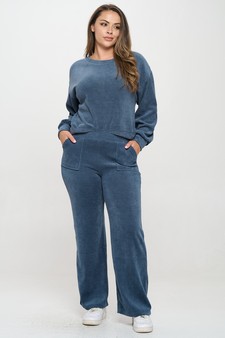 Women's Relaxed Ribbed Corduroy Set (XL only) style 5