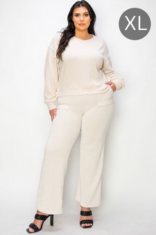 Women's Relaxed Ribbed Corduroy Set (XL only)