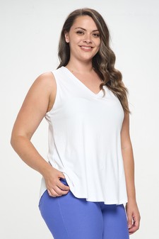 Women's Flawless Flow V-Neck Ribbed Sleeveless Tank style 2