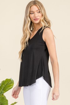 Women's Flawless Flow V-Neck Ribbed Sleeveless Tank style 2