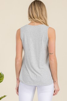 Women's Flawless Flow V-Neck Ribbed Sleeveless Tank style 3