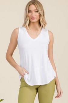 Women's Flawless Flow V-Neck Ribbed Sleeveless Tank style 2