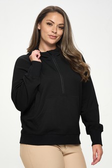 Women's UltraComfy Quarter-Zip Hoodie style 2