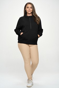 Women's UltraComfy Quarter-Zip Hoodie style 5