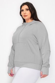 Women's UltraComfy Quarter-Zip Hoodie style 2