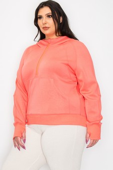 Women's UltraComfy Quarter-Zip Hoodie style 2