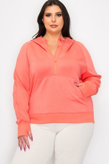 Women's UltraComfy Quarter-Zip Hoodie style 4