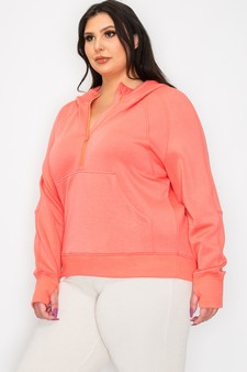 Women's UltraComfy Quarter-Zip Hoodie style 5