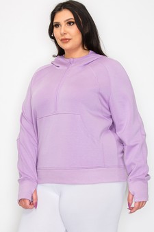 Women's UltraComfy Quarter-Zip Hoodie style 4