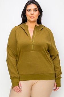 Women's UltraComfy Quarter-Zip Hoodie style 4