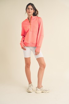 Women's UltraComfy Quarter-Zip Hoodie (Medium only) style 2