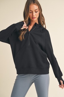 Women's UltraComfy Quarter-Zip Hoodie style 4