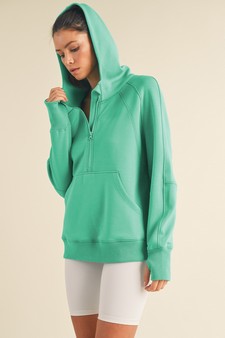 Women's UltraComfy Quarter-Zip Hoodie style 4