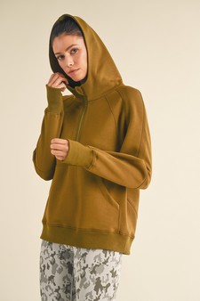 Women's UltraComfy Quarter-Zip Hoodie style 4