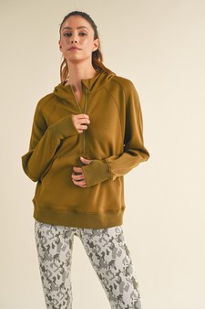 Women's UltraComfy Quarter-Zip Hoodie style 5