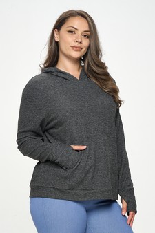 Women's Ultra Soft Hoodie with Thumb Hole style 2