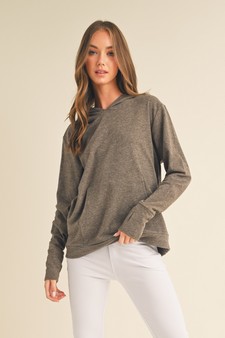 Women's Ultra Soft Hoodie with Thumb Hole style 5