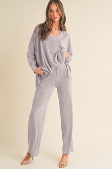 Women's  Loose Fit Comfy Knit Set style 4