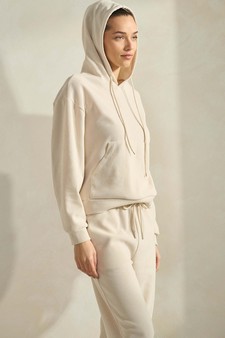 Women's Relaxed Ribbed Corduroy Hoodie and Cargo Pants Set style 4