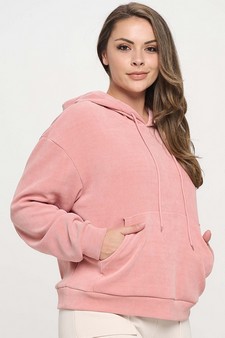 Women's Relaxed Ribbed Corduroy Hoodie style 3