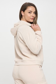 Women's Relaxed Ribbed Corduroy Hoodie style 3