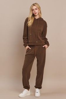 Women's Relaxed Ribbed Corduroy Hoodie style 5