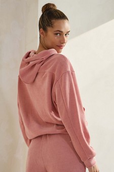 Women's Relaxed Ribbed Corduroy Hoodie style 2