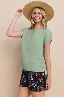 Women’s Airy Bliss: Linen Relaxed Top style 2