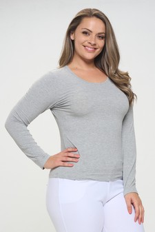 Women's Soft & Smooth Ribbed Long-sleeved Top style 2