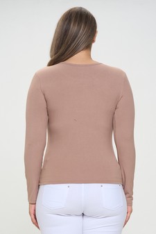 Women's Soft & Smooth Ribbed Long-sleeved Top style 3