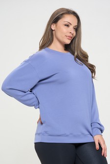 Women's Sofie Soft Modal Oversized Crew Top with Pockets style 2